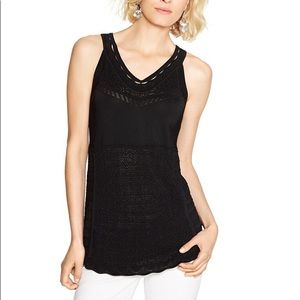 WHBM Sleeveless Halter Open Stitch Pullover